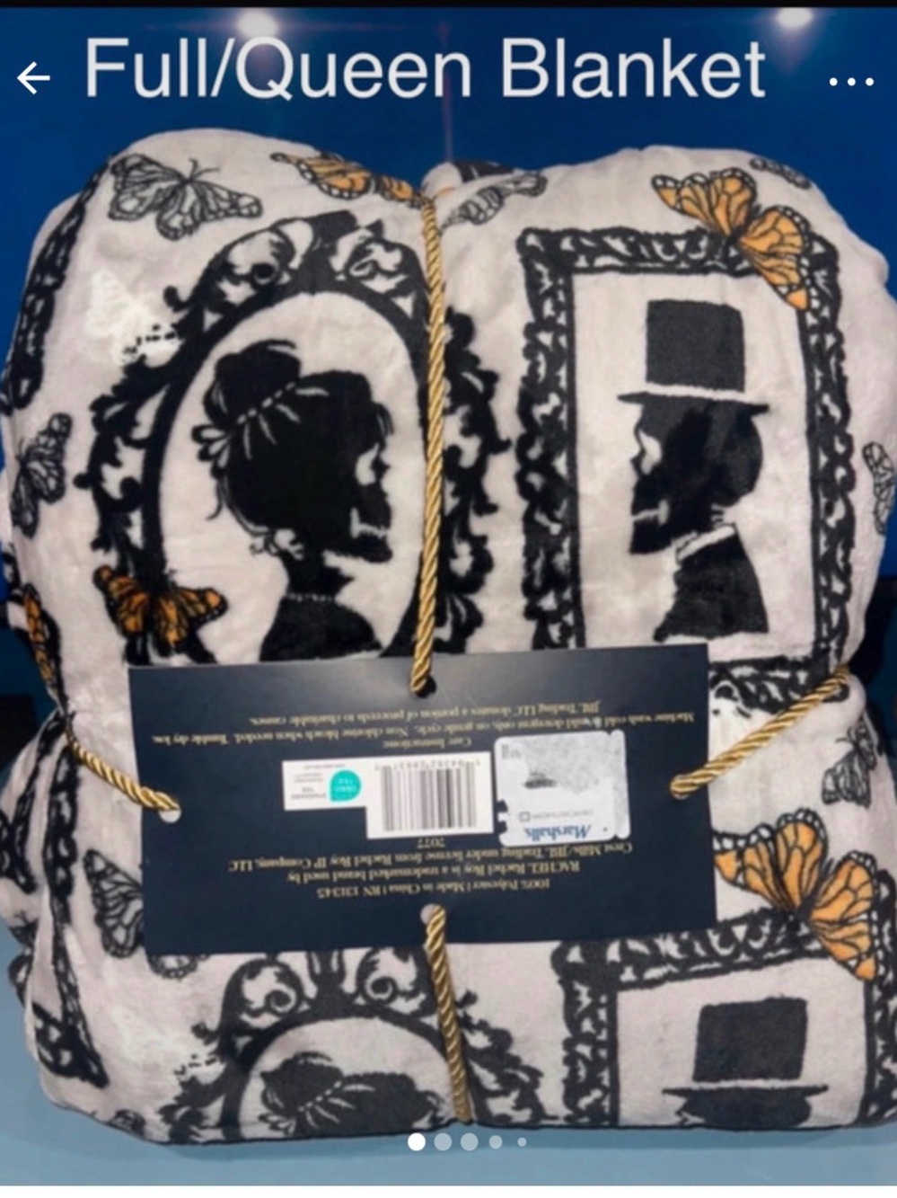 Rachel Roy Halloween Blanket Full/Queen